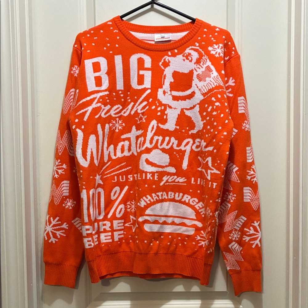 Whataburger Orange Crewneck Sweater